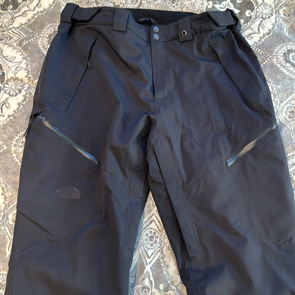 Mens The North Face Insulated Chakal Snow Pants Size Xl Velcro Adjustable Waist.